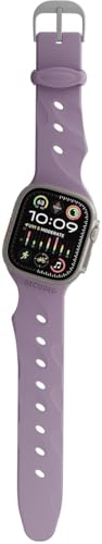 DECODED Ares Splice Buckle Watch Band - Inclinaison ergonomique 21° - Grip O™ Antidérapant - Antimicrobien - Léger - Pour Apple Watch 44mm-49mm (Y compris Ultra 1 & 2) - Violet