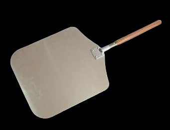 Premium Quality Heavy Duty Aluminium Pizza Paddle Peel Removable Wooden Handle Bakers Shovel 14x16x28inch