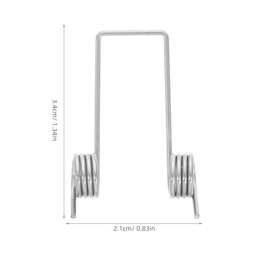 Mikikit Edelstahl Torsionsfedern 6 Stück für Mülleimer Ersatz Langlebige Kleine Federn mit Hoher Elastizität für Mülltonnen Druckverschluss und Küchenorganisation