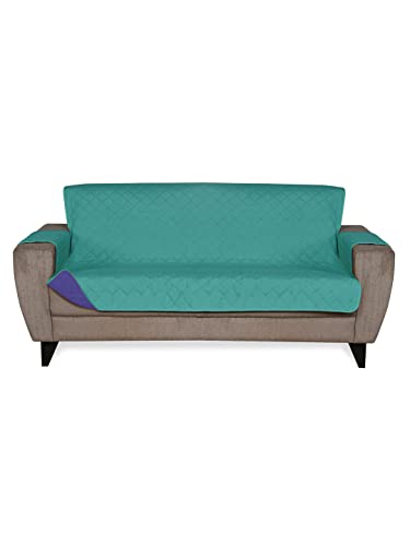 Home-by-Nilkamal-Reversible-3-Seater-Polyester-Sofa-Cover-Sea-Green-Indigo