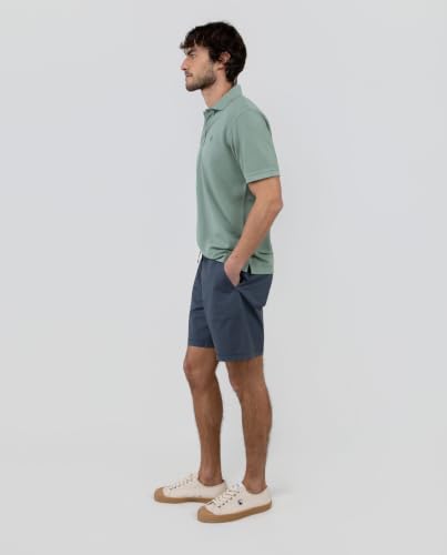Bermuda Carpintera Marino El Ganso de algodón para hombre en azul oscuro 5