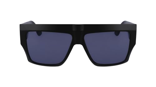 KARL LAGERFELD Unisex Adult Sunglasses KLJ6148S - Matte Black with Solid Grey/Silver Mirror Lens