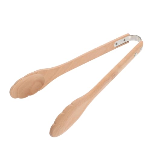 CIYODO Pinza Da Cucina in Legno Multifunzionale, Utensile Leggero Per Cucinare, Servire e Grigliare, Strumento Compatto in Legno Naturale, Per Pane, Insalata e Dessert