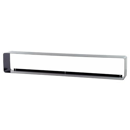 XXL ÉTAGÈRE Murale pour DVD/BLURAY Cube | Noir, 120 cm, métal | Style rétro