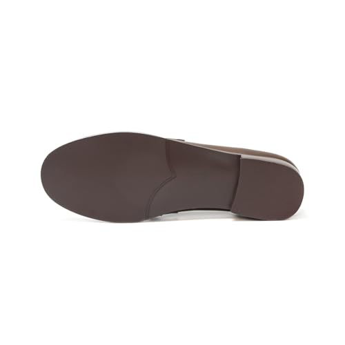 Image of ONEENO Women's Flat Leather Fringe Loafer