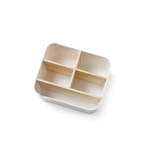 KALLORY 多機能仕切り付き卓上収納ボックス 環境配慮プラスチック製 化粧品収納 コスメオーガナイザー リビング オフィス 寝室用