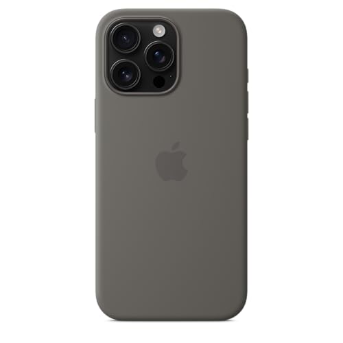 Image of Apple iPhone 16 Pro Max Silicone Case with MagSafe - Stone Grey 