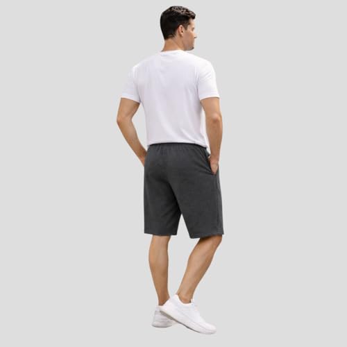 Image of KART BLACK Plus Sizes Men's Cotton Knee Length Shorts (XXL,3XL,4XL,5XL,6XL,7XL,8XL Shorts) | Gym Life Printed Shorts | Casual and Night Wear Mens Shorts