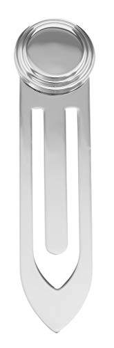 Sterling Silver Bookmark - Engravable Circle Made Italy