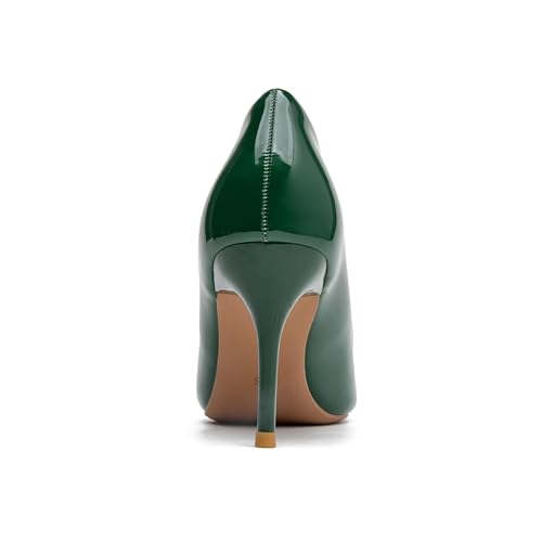 Image of Women's Low Kitten Heel Pumps Classic Fashion Dress Pumps Simple Heeled Shoes for Office Work