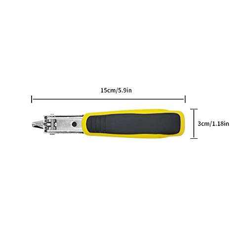 Staple Remover, Staple Puller Tool, Upholstery And Construction Heavy Duty Staple Remover, Strength Staple Puller Removing All Kinds Of Staples(Yellow) #TOP4