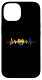 Gay Pride Rainbow Heartbeat LGBTQ Monat Geschlechtergleichheit Hülle für iPhone 14
