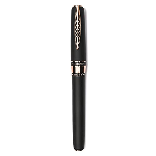 Pineider Alchemist Stylo roller Stromboli Noir pour écriture cursive