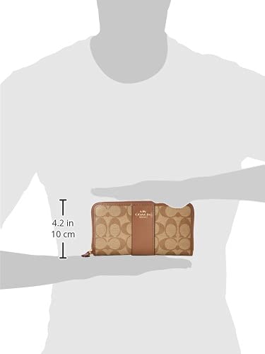 Coach 54630 Women's Long Wallet, Pvc Coated Canvas, Im/Khakisaddle2 #TOP4