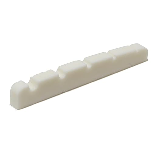 WHITE 5 string bass guitar top nut 45mm x 3.5mm
