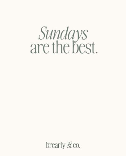 Cahier ligné Sundays Are the Best pour cultiver votre créativité au quotidien