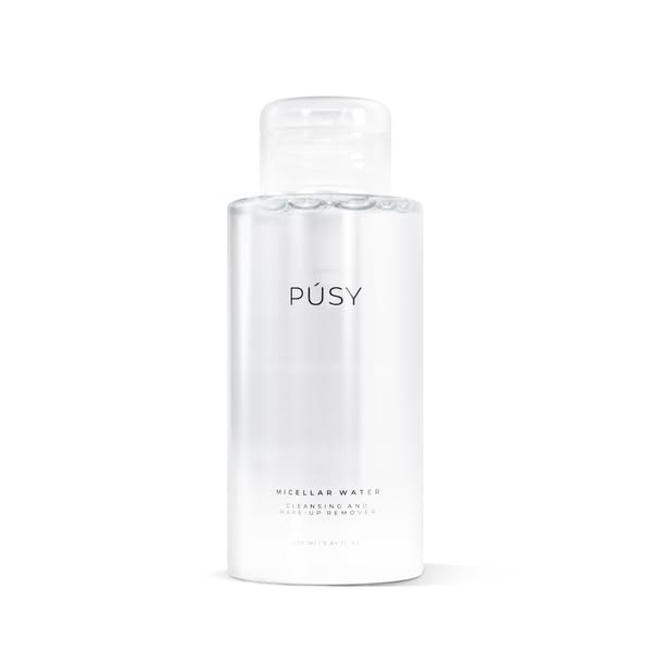 PÚSY Micellar Water 290 ml – Gentle Micellar Cleansing Water for Makeup Removal, Face and Eye Makeup Remover, Skin Care, and Hydration – Travel Size Facial Cleanser and Toner for All Skin Types