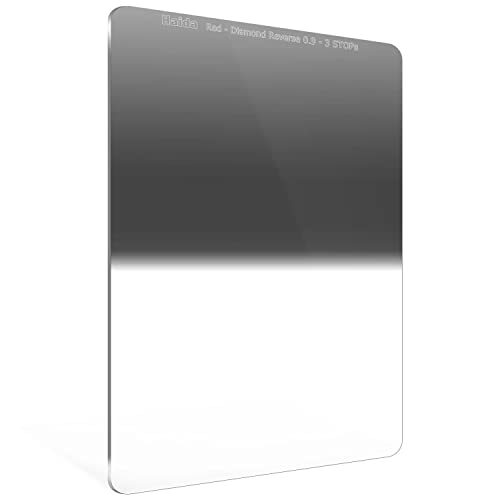 Haida Reverse Graduated Neutral Density 0.9 to 0.3 Filter 100 * 150mm GND Filter 3- to 1-Stop, Reverse GND8, 100*150mm
