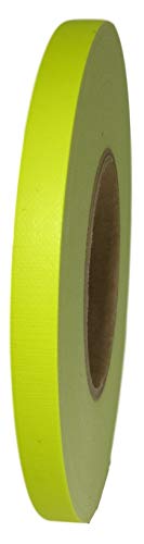 Image of GGR Supplies T.R.U. CDT-70F Superior Performance Fluorescent Duct Tape with A Natural Rubber /Synthetic Resin Adhesive. 60 Yards. (Fluorescent Yellow, 1 /2 in.)