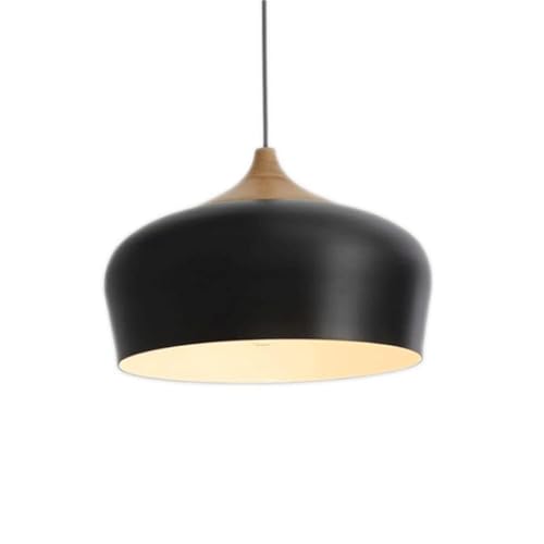 Pendant chandelier E27 en métal vert et verre soufflé d'art créatif