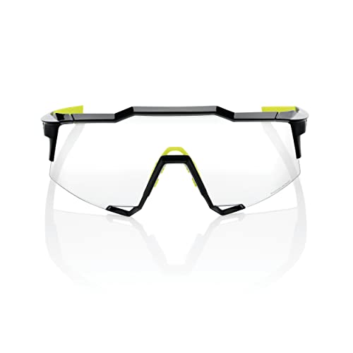Image of 100% SPEEDCRAFT Sport Performance Cycling Sunglasses (Gloss Black - Photochromic Lens)