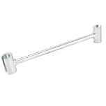 Prosxylate Hinge Clearance Adjustment Tool, Double End Hinge Wrench with 14mm and 19mm Sizes, Alloy Steel Door Hinge Repair Spanner for Fire Doors, Cleanroom and Security Doors