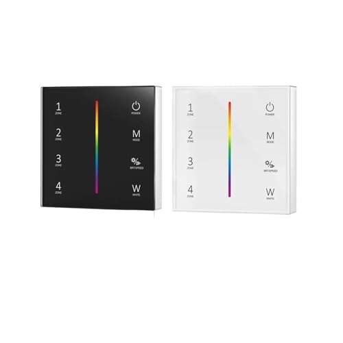 Panneau mural en verre T24 RGB RGBW tactile avec contrôleur de gradation PWM