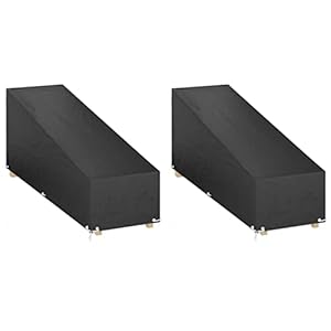 Generisch Abdeckungen für Sonnenliegen 2 STK. 12 ?Sen 205x75x40/70 cm,M?Bel,Gartenm?belzubeh?r...