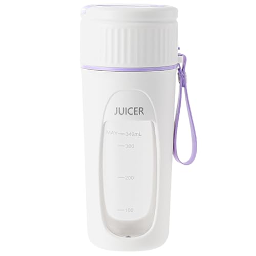 Zibeem Licuadora Pequeña,Electrodomésticos de Cocina Portátiles y Potentes | Pequeña Licuadora Para Frutas Con Vasos - para Leche Café Fruta Hogar Cocina Oficina Picnic Viaje Deportes Exterior