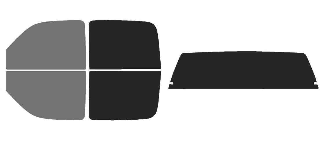 The Tint Effect Precut Window Tint Kit Compatible with Chevrolet Silverado 1500 Crew Cab Truck (1999-2006) &amp; (2007 Classic)(Full Truck 45% Front / 15% Rear and Solid Rear) Automotive Film