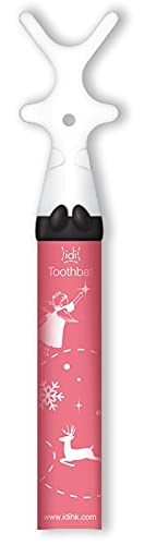 idi Toothbat - Festival-Kid Floss Holder (Red/Green)-Patented Design Awards Winning Product, Easy, Comfort & Effective, Works Perfectly with Reach Waxed Nylon Floss