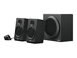 Logitech Z333 2.1 Speakers – Easy-access Volume Control, Headphone Jack – PC, Mobile Device, TV, DVD/Blueray Player, and Game Console Compatible (Renewed)