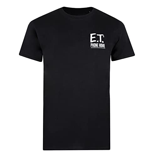 E.T Men's Multi T Shirt, Black, S UK