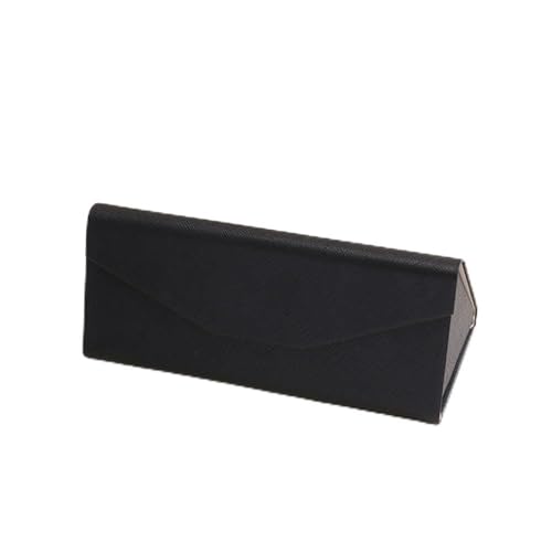 Estojo dobrável triangular para óculos de sol, estojo rígido magnético dobrável para mulheres, Preto, tamanho �nico
