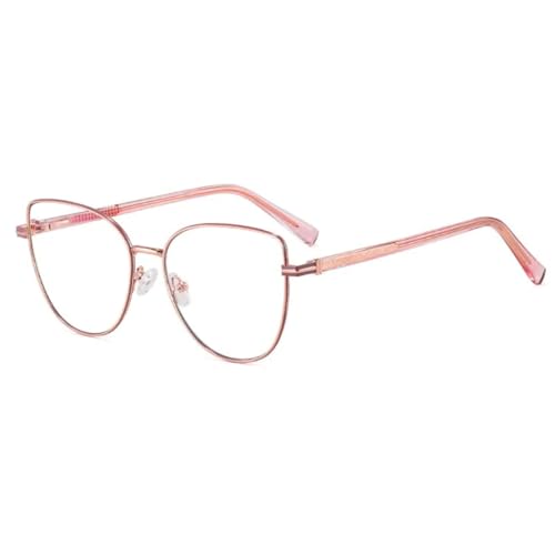 Lunettes œil de chat en métal de luxe pour femme au style haut de gamme
