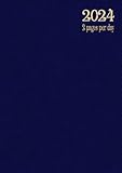  2 Pages Per Day Diary 2024 A4: Two full pages for each day of the week with UK bank holidays, pages to record important dates, monthly accounts, ... name and telephone number.Paperback v2