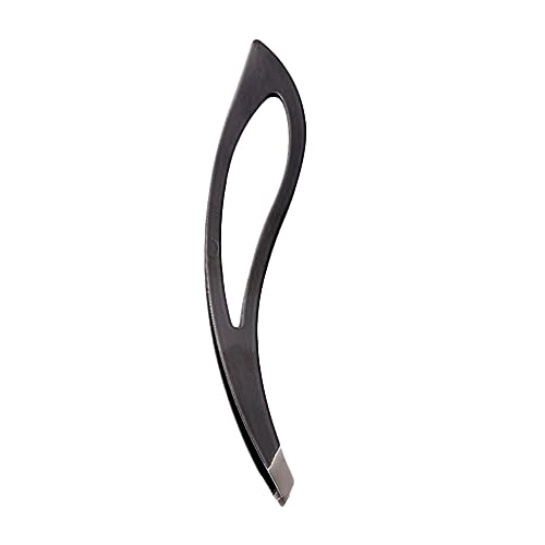 Beatifufu Tip Eyebrow Tweezers 2pcs Stainless Steel for Women Men Eyebrow Removal Fine Hair Tweezers Safe for Sensitive Skin