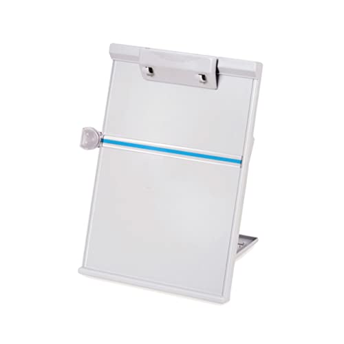 SHOWERORO Reading Shelf Grey Bookstand Adjustable Desk Stand Book Holder for Typing