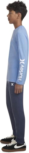 Image of Hurley boys Long Sleeve Soft Basic Cloud Slub T-shirt and Shorts 2-piece Outfit Set