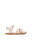 Conguitos - Sandalias Abiertas de Niña Respetuosas Goflex con Detalles de Corazones en para Niña (Beige/Talla 32)