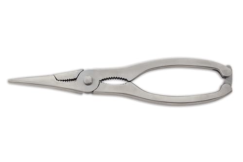 Arcos Tenazas de Marisco en Acero Inoxidable 185 Mm y Mango Ergonómico, Instrumento Profesional Corta Marisco y Abridor de Frutos Secos, Color Gris