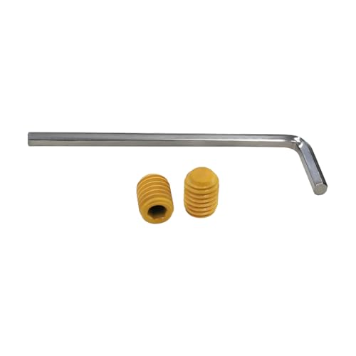 IKULE Gold Screws Set for Wedding Arch Stand Butterfly Screw Bolts and Nut Kit Tighten Alloy Steel Metric Set Screws for Bathroom Fixtures Door Handles M6 2Pcs