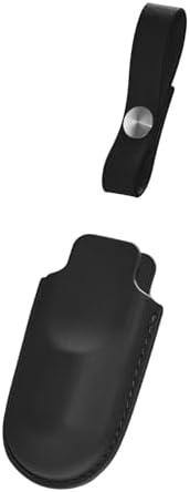 NeoRulerGO Black MicrofiberLeather Case - Custom-Fit Faux Leather Protective Case with Keyring for NeoRulerGo, Elegant and Classic Design, Durable and Stylish, Easy to Carry and Secure