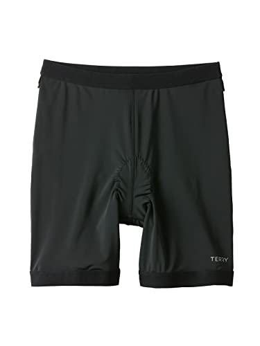 Terry Cycling Forro universal feminino – Adicione sob saias, vestidos ou shorts, Preto, Large