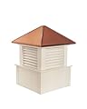 Good Directions CW30V Cornwall Vinyl 30 Inches Square x 40 Inches High for a 2 Car Garage or Smaller Home Cupola, White