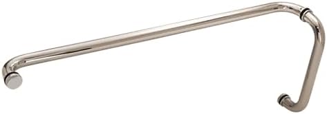 C.R. LAURENCE CM12X28PS CRL Polished Stainless 12" x 28" Back-to-Back Straight Combination Push and Pull Handle Set