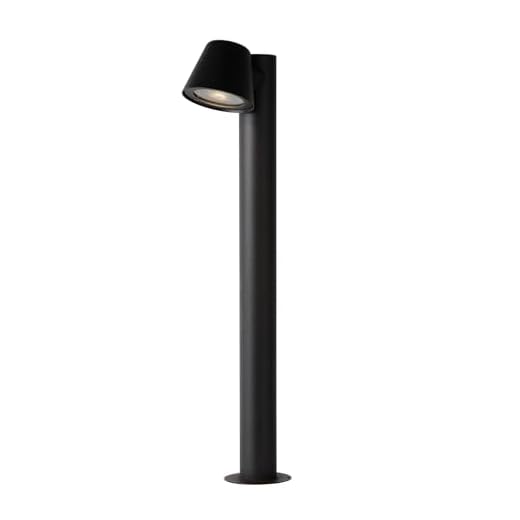 Lucide DINGO-LED – pollerlampa utomhus – Ø 11,5 cm – LED dim. – GU10 – 1 x 4,5 W 3000 K – IP44 – antracit