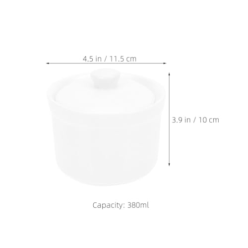 Marmites en céramique blanche Uonlytech bol à soupe porcelaine micro-ondes