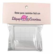 Base de acrílico com grade para carimbo 5x5