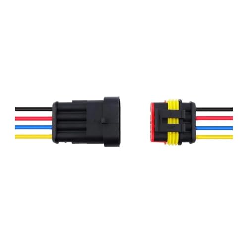 Connecteur étanche 4 broches 16 AWG pour réparer un câble auto